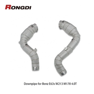 Tuyau d'échappement haute performance en acier inoxydable 304 avec bouclier thermique pour Mercedes Benz E63s W213 M178 4.0T avec filtre à particules OPF - Product Image 5