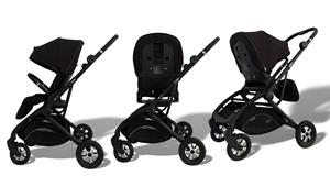 Cochecito paraguas plegable para bebé con ruedas grandes y parasoles para sistema de viaje 3 en 1 - Product Image 2