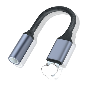 Adaptateur audio pour écouteurs USB C vers prise jack stéréo 3,5 mm, adaptateur universel DAC, adaptateur <span class=keywords><strong>Apple</strong></span> d'origine, câble 8 broches vers femelle pour iPhone - Product Image 1