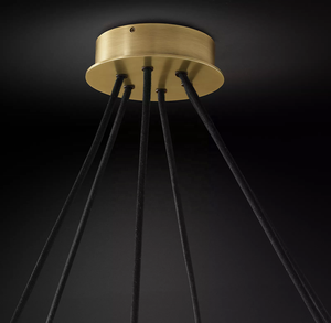 Lustre rond <span class=keywords><strong>Rennes</strong></span>, luminaires suspendus vintage, décoration de salon, <span class=keywords><strong>salle</strong></span> à manger, luminaire de plafond, éclairage 48 pouces CZ2878/12 - Product Image 3