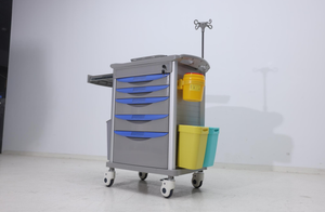 Hoge Kwaliteit Ziekenhuis <span class=keywords><strong>Icu</strong></span> Kamer Medische Abs Verpleging Crash Kar Nood <span class=keywords><strong>Trolley</strong></span> - Product Image 2