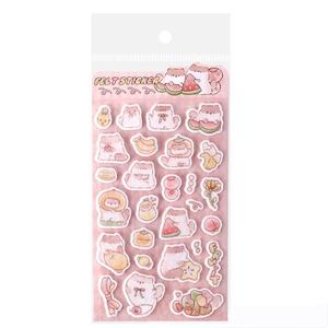 6 Estilos de Adhesivos de Fieltro con Lindos Animales Pequeños, Adhesivos Decorativos Autoadhesivos de Tela de Fieltro para Papelería - Product Image 6