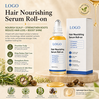 Suero para el Crecimiento del Cabello con Romero, Aceite de Ricino, Extracto de Angélica y Sophora, Masajeador para el Cuero Cabelludo, para Cabello Fino, 30 ml