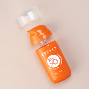 Bouteilles Cylindriques Vides 50ml 100ml en PP Blanc avec <span class=keywords><strong>Pompe</strong></span> Airless <span class=keywords><strong>pour</strong></span> Sérum Soin du Visage Crème Fond de Teint Imprimé - Product Image 3