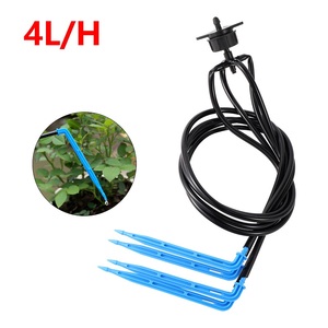 Outil d'arrosage de jardin en plastique 1 sortie 4 directions, système d'irrigation goutte à goutte pour serre - Product Image 5