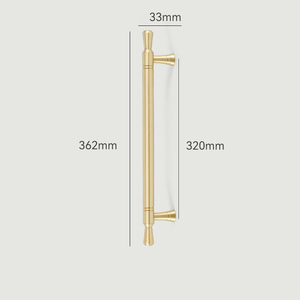 Style minimaliste nordique en laiton massif armoire porte poignée cuisine commode chaussure armoire tiroir tiroir tire boutons - Product Image 6