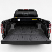 Couverture de benne électrique en aluminium rétractable pour pick-up de 5, 5,5, 5,7 et 6 pieds, compatible avec Musso Ssangyong