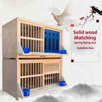 Cage d'élevage de pigeons voyageurs en bois écologique, résistante aux intempéries, avec nichoir et système de colombier extérieur pour les éleveurs de volailles professionnels