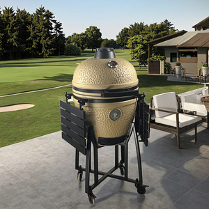 Auplex Asador De Carbon 23 pouces charbon de bois <span class=keywords><strong>Big</strong></span> Joe Kamado Grill Smoker <span class=keywords><strong>Green</strong></span> Bbq - Product Image 2