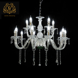 Lustre acrílico transparente para decoração de casamento, lustre com 10 + 5 cabeças, decoração de teto para salão de casamento, adereços para decoração de casamento - Product Image 3