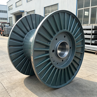 Bobine en acier corrugué renforcée pour machine à grande vitesse, bobine industrielle robuste pour câble électrique en cuivre