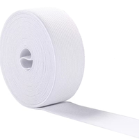 Rouleau de sangle élastique tricotée haute élasticité, bande élastique en polyester et caoutchouc pour la couture, accessoires pour vêtements et sangles de fitness