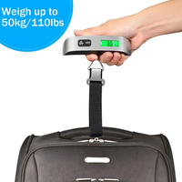 Balance de poids de valise électronique de poche portable pour la maison, petite balances de bagages de voyage suspendues numériques
