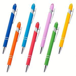 ปากกาลูกลื่นโลหะ 2-in-1 พร้อมปลายปากกาสไตลัสสำหรับหน้าจอสัมผัส สลักเลเซอร์โลโก้ตามสั่ง ของขวัญส่งเสริมการขายสำหรับธุรกิจและสำนักงาน - Product Image 1