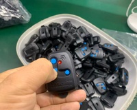 Télécommande de porte de garage compatible PECCININ, 3 boutons, 433 MHz, clip de pare-soleil, code roulant, télécommande de portail