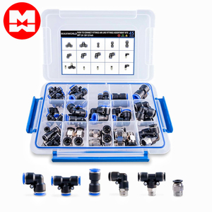 45pcs tự động nhanh chóng kết nối không khí dòng phụ kiện khí nén Kit hội thảo công nghiệp & xe ô tô đẩy để PT Ống phù hợp - Product Image 1