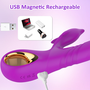 Juguetes sexuales recargables para adultos, vibrador para bofetadas, masturbación femenina, consolador de conejo 3 en 1, vibrador, Estimulación del punto G, orgasmo del clítoris