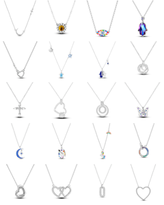 Collier en or étoile filante et lune - <span class=keywords><strong>Pendentif</strong></span> de luxe pour femme, design petite étoile, pour soirée de fiançailles - Product Image 1