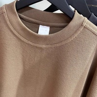 T-shirt Unisexe en Coton Tricoté 100% Coupe Oversize – Haute Qualité, Nouvelle Tendance Estivale, Imprimé Effet Soie Glacée, Noir Pur, Coupe Classique