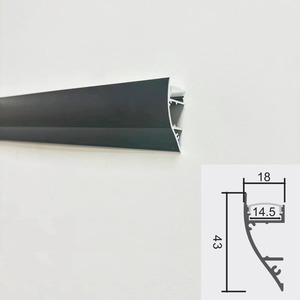 Perfil de aluminio para montaje en superficie, barra de luz LED para esquina superior de techo, iluminación ascendente y descendente, luz de fondo para techo interior. - Product Image 2