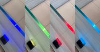 Aleader Lumière LED moderne en acier inoxydable Garde-corps en verre sans cadre Résistant à la rouille/à l'eau Escalier extérieur Cour Mall Villa
