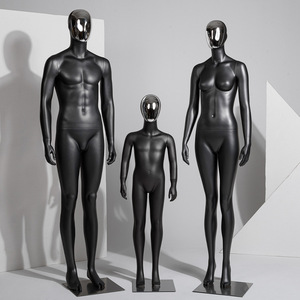 Maniquí de Cuerpo Completo Negro para Hombre y Mujer al por Mayor de Fábrica con Cabeza de Metal - Product Image 1