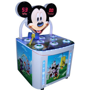 لعبة اليانصيب للأطفال ألعاب الأطفال الرياضية الداخلية تعمل بقطع النقود المعدنية ، مطرقة الضفدع ، آلة ضرب الضفدع ، آلة ضرب الشامة - Product Image 5