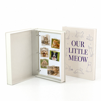 Boîtes Rigides Personnalisées de Luxe en Gros (OEM/ODM) de Style Livre pour Albums Photo à Feuillets Mobiles pour Chiens, Chats et Poulets