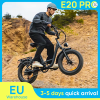 Vélo Électrique Urbain E20 Pro pour Adultes, Pliant, Pneus Larges, Acier Carbone, Moteur Arrière 750W Sans Balais, Batterie 15AH, Vélo Tout-Terrain Électrique