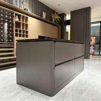 Ensemble de meubles de salon modernes sur mesure avec meuble TV, unité murale en MDF et rangement pour appartement, villa et intérieur de maison