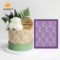 Pochoirs géométriques de créateur pour gâteaux, pochoirs en maille pour gâteaux de mariage, outils de décoration