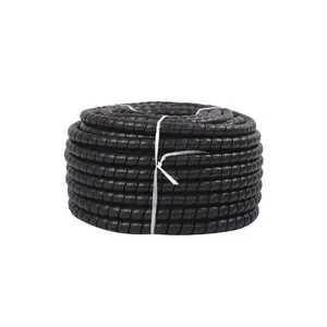 Wholesale CE Certification 6mm 8mm 12mm Cable Sleeves Black PE Spiral Wiring Pipe Wrapping Bands