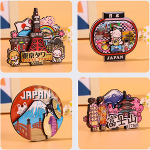 Aimant japonais Sakura fille touristique cadeaux résine Tokyo Anime voyage Sumo Hokkaido chat Kyoto chien mont Fuji <span class=keywords><strong>japon</strong></span> Souvenir réfrigérateur - Product Image 6