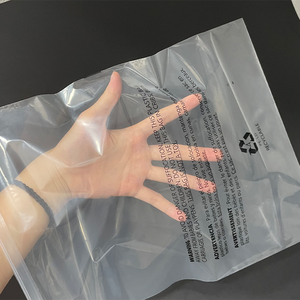 Camisetas únicas con cierre de cremallera personalizadas, embalaje de plástico, bolsa con cremallera esmerilada, bolsas ziplock mate para ropa con logotipo para ropa - Product Image 3