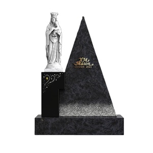 <span class=keywords><strong>Pierre</strong></span> <span class=keywords><strong>tombale</strong></span> de conception de modèle de granit de type pyramide triangulaire avec la sculpture de la <span class=keywords><strong>Vierge</strong></span> <span class=keywords><strong>Marie</strong></span> - Product Image 1