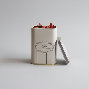 90x90x125 mm Retro Square Metal Tin <b>Box</b> <b>with</b> 1L Slip <b>Lid</b> for Food <b>Storage</b> & Container - Product Image 2