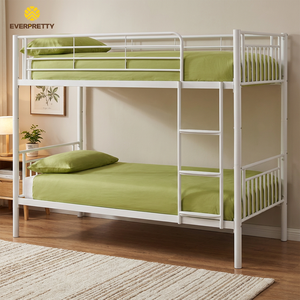 Camas Literas Metálicas Plegables, Muebles Escolares, Camas para Dormitorios, Estructura de Cama Metálica con Escalera para Estudiantes, Trabajadores, Apartamentos Pequeños, <span class=keywords><strong>Hostales</strong></span>, CE - Product Image 1