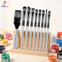 Fabricants professionnels de fournitures artistiques, ensemble de 30 pinceaux en nylon pour artistes, pour peinture acrylique, aquarelle et huile