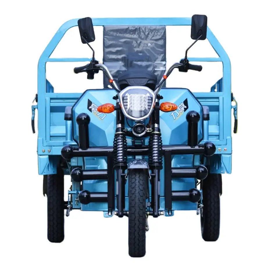 Cheap Price 1.3m Moped Electric Rickshaw Cargo Tricycle with 1000w motor 60v 52ah lead-acid battery tricycle