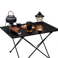 ROCK CLOUD Meubles d'extérieur modernes, table de camping portable, aluminium ultraléger, imperméable, résistant à la corrosion, sac de rangement