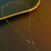 Collar de Lujo de Oro Puro de 18K AU750 con Cadena de Serpiente para Accesorios de Joyería Fina para Mujeres y Damas