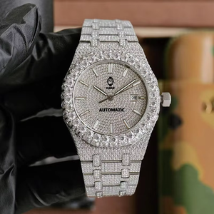 Vvs Moissanite Cơ Khí Tự Động Phong Trào Sang Trọng Khắc Logo Handmade Hoàn Chỉnh Iced out Kim Cương Bust Xuống Hip Hop Đồng Hồ - Product Image 2