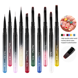 ชุดแปรงเพ้นท์เล็บ 3 มิติ ระดับมืออาชีพ สำหรับทาเจลยูวี ใช้ในร้านทำเล็บ - Product Image 1