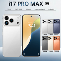 Smartphone I17 Pro Max 16GB+1TB Baterai Besar 8000mAh Layar 7.3 inci Refresh Rate 120Hz Kamera Terbaik Ponsel 5G Android