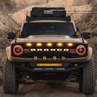 Pour Ford Bronco Grille Ambre Feux de jour Véhicules tout-terrain Grille auxiliaire extérieure Lampe décorative ambiante