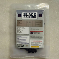 Raisins noirs biologiques non polis Paras, 100% purs, emballés en sachet, fruits secs naturels, boulangerie, confiserie, hémoglobine