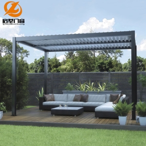Pergola moderne en alliage d'aluminium personnalisée, durable, résistante <span class=keywords><strong>au</strong></span> <span class=keywords><strong>vent</strong></span>, protection solaire, <span class=keywords><strong>abri</strong></span> pour <span class=keywords><strong>jardin</strong></span> australien - Product Image 5