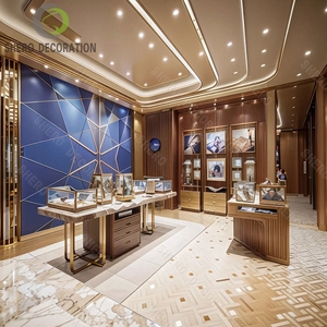 Luxury Watch Showroom Interior Design Wall Mounted Watch <b>Display</b> <b>Case</b> for Mall Watches Shop Decoration - Product Image 1