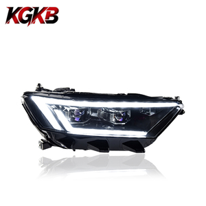 Faro a LED KGKB per VW <span class=keywords><strong>T</strong></span>-<span class=keywords><strong>Roc</strong></span> A11 2018-2020, stile High Trim, DRL 6500k, lente proiettore, Plug and Play - Product Image 1