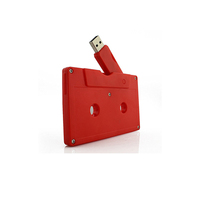 Clé USB en forme de cassette audio, 1 Go, 4 Go, 8 Go, 32 Go, 128 Go, puce de marque, USB 2.0, pour cadeaux promotionnels